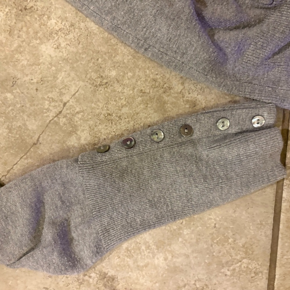 Gray Button Down Cardigan - Picture 2 of 5